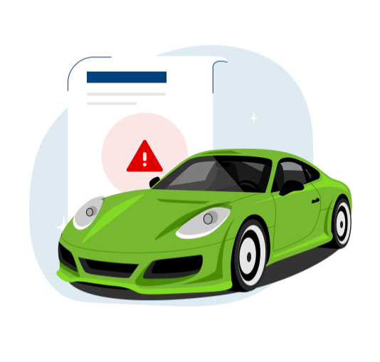 Car with damage report