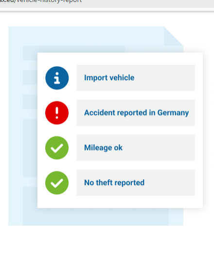 CARFAX Quick Check Results